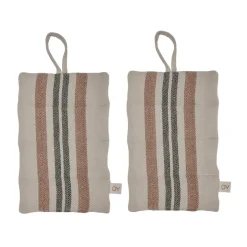 OYOY Manoplas De Horno Y Agarradores|Manoplas De Horno Y Agarradores<Agarraderas Linu 2-pack, Caramel Beige