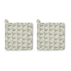 Boel & Jan Agarraderas Stina 20x20 cm 2-pack, Beige Clearance