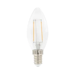 Airam Otros Accesorios De Iluminación|Bombillas<Filament LED - vela de candelabro C35 fuente de luz, Claro, regulable e14, 3w Transparente