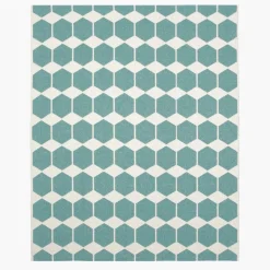 Brita Sweden Alfombra Anna, grande aqua, 150 x 200 cm Azul