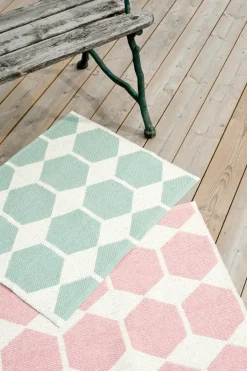 Brita Sweden Alfombra Anna, grande aqua, 150 x 200 cm Azul