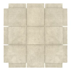 Design House Stockholm Alfombras Tejidas Y De Algodón<Alfombra Basket , 180 x 180 cm Beige