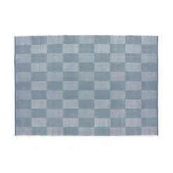 HAY Alfombra Check S, Light blue 170x240 cm Azul
