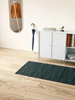 Rug Solid Alfombra Cotton 75x200 cm, Petroleum ( petróleo) Azul Hot