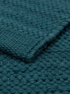 Rug Solid Alfombras Tejidas Y De Algodón<Alfombra Cotton 60x90 cm, Petroleum ( petróleo) Azul