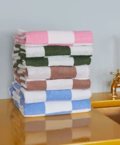 HAY Alfombras De Baño<Alfombra de baño Check 50x90 cm, Matcha Marrón