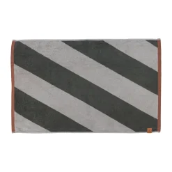 Mette Ditmer Alfombras De Baño<Alfombra de baño Diagonal 50x80 cm, Dark olive Gris