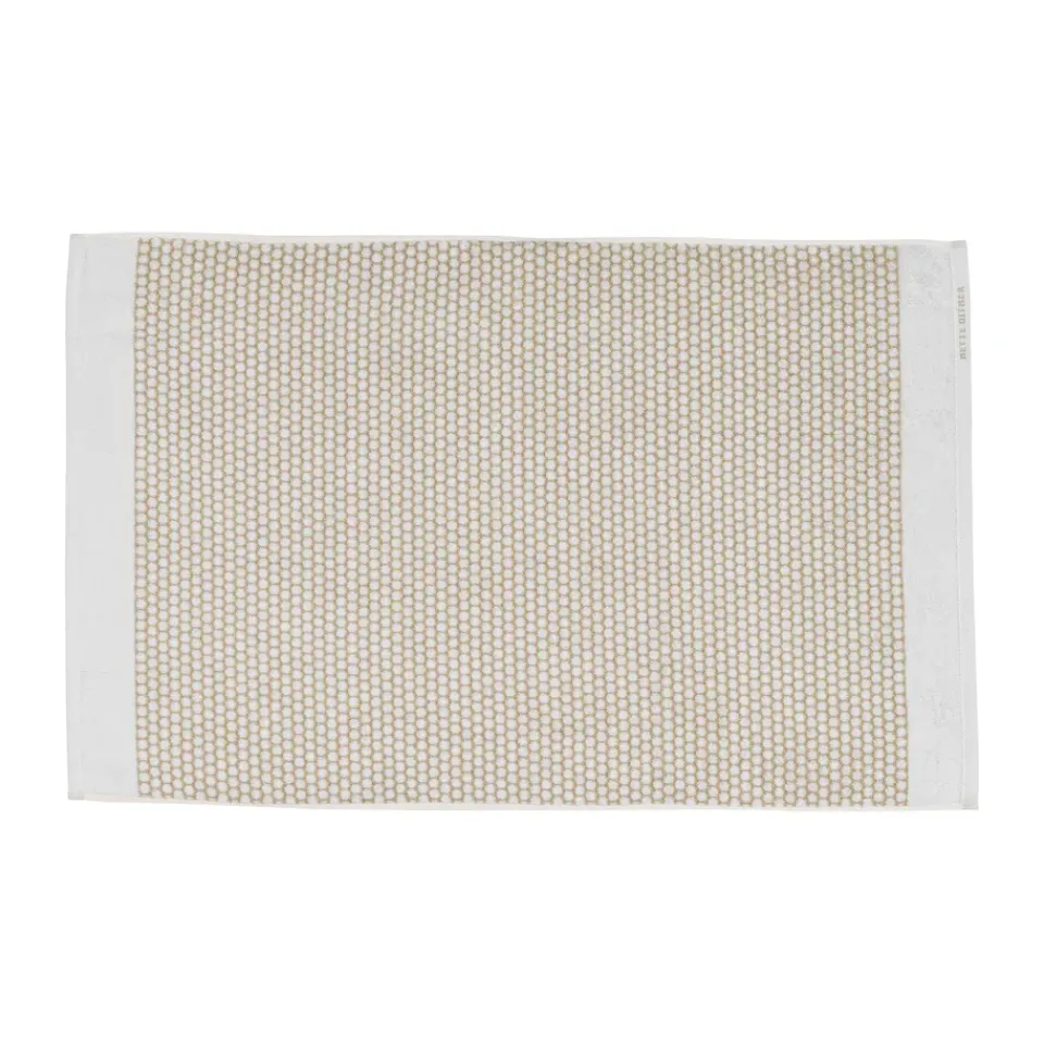 Mette Ditmer Alfombra de baño Grid 50x80 cm, Sand-off white BeigeBlanco Online