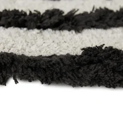 HKliving Alfombras Redondas|Alfombras De Baño<Alfombra de baño HK Living Ø120 cm, Monochrome NegroBlanco