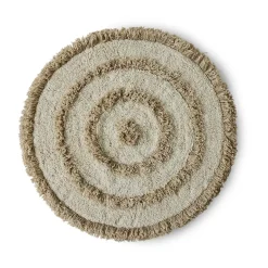 HKliving Alfombras Redondas|Alfombras De Baño<Alfombra de baño HK Living Ø80 cm, Cream Beige