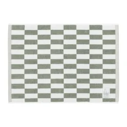 Moomin Arabia Alfombras De Baño<Alfombra de baño Mumin 50x70 cm, Cuadros verde-blanco VerdeBlanco