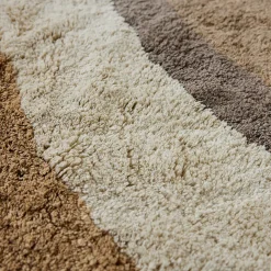 HKliving Alfombras Redondas|Alfombras De Baño<Alfombra de baño Natural waves Ø120 cm, Natural multicolours MarrónBeige
