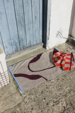 Mette Ditmer Alfombra de baño Nova Arte, Wine-sand, 50x80 cm BeigeMarrón Clearance