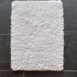 Etol Design Alfombra de baño Rasta, pequeña, Blanco New