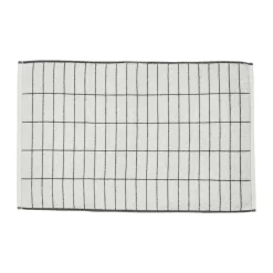 Mette Ditmer Alfombra de baño Tile Stone 50x80 cm, Negro-off white NegroBlanco Clearance