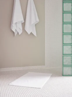 Zone Denmark Alfombra de baño Time 50x80 cm, White Blanco New