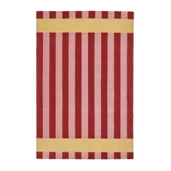 Scandi Living Alfombra de lana Aisles, Rojo, 200x300 cm RojoRosa Discount