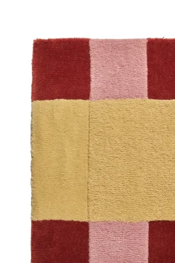 Scandi Living Alfombra de lana Aisles, Rojo, 200x300 cm RojoRosa Discount