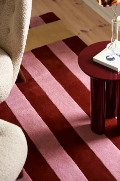 Scandi Living Alfombra de lana Aisles, Rojo, 200x300 cm RojoRosa Discount