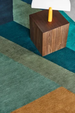 NJRD Alfombra de lana ASPEKT Pavilion Petroleum, 170x240 cm Verde New