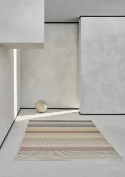 Linie Design Alfombras De Pasillo<Alfombra de lana Devise 80 x280 cm, Mustard BeigeGrisAmarilloRosa