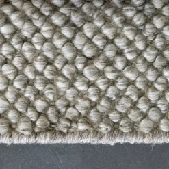 Scandi Living Alfombra de lana Flock natural, 200x300 cm Gris
