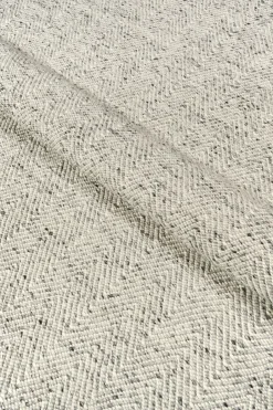 Scandi Living Alfombras De Pasillo|Alfombras De Lana<Alfombra de lana Furrow blanco natural/gris, 80x240 cm BlancoGris