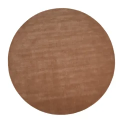 Linie Design Alfombra de lana Halo Cloud redonda, Amber, Ø300 cm Marrón Outlet