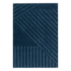 NJRD Alfombras De Lana<Alfombra de lana Levels stripes , 170x240 cm Azul