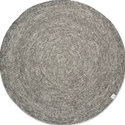 Classic Collection Alfombras Redondas<Alfombra de lana Merino redonda Ø160 cm, Gris