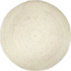 Classic Collection Alfombra de lana Merino redonda Ø160 cm, Blanco Outlet