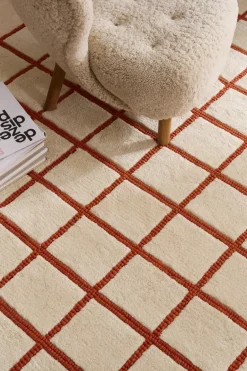 Scandi Living Alfombras De Lana<Alfombra de lana Pasture blanco natural/óxido, 200x300 cm BlancoNaranja