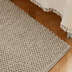 HAY Alfombra de lana Peas 80 x 140 cm, Soft grey Gris Sale