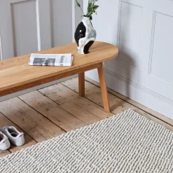 HAY Alfombra de lana Peas 80 x 140 cm, Soft grey Gris Sale