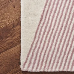 NJRD Alfombra de lana Rectangles rosa, 170x240 cm Multi Discount