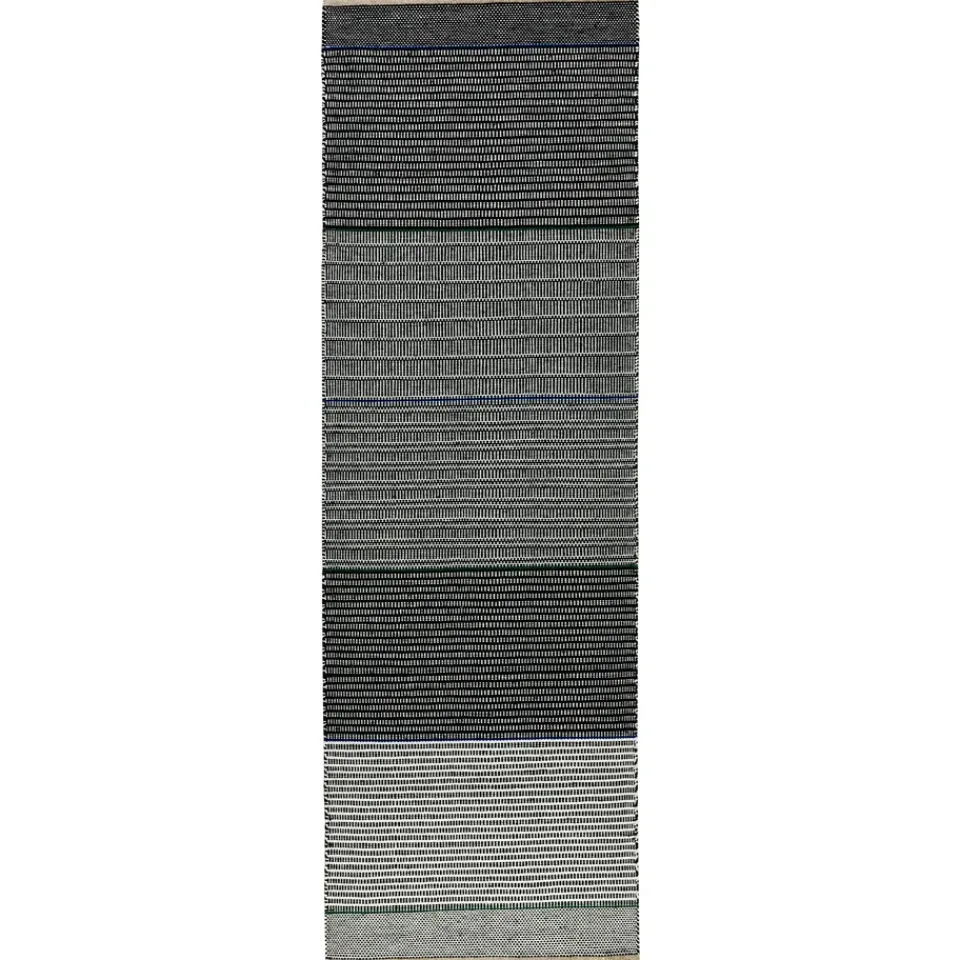 Kateha Alfombras De Pasillo<Alfombra de lana Tribulus One 80x250 cm, , blanco, azul, verde Negro