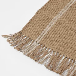 Broste Copenhagen Alfombra de pasillo Yuki, White-natural, 70x140 cm Blanco Online