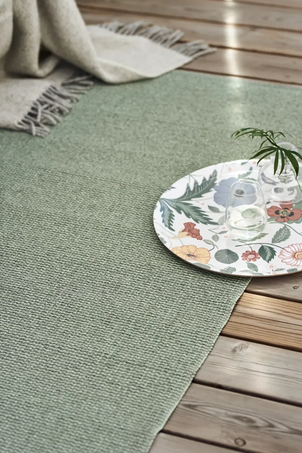 Scandi Living Alfombra de plástico Mellow , 200x300cm Verde