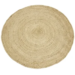 Boel & Jan Alfombra de yute Merida redonda, 120 cm Beige Online