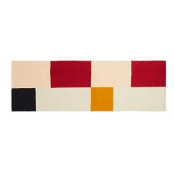 HAY Alfombra Ethan Cook Flat Works 80x250 cm, Double stack BeigeRojo Sale
