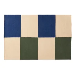 HAY Alfombras Tejidas Y De Algodón|Alfombras De Lana<Alfombra Ethan Cook Flat Works 200x300 cm, Peach green check AzulVerdeBeige