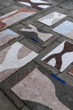 Mette Ditmer Alfombras Tejidas Y De Algodón<Alfombra Figura, Sand, 50x80 cm GrisAzul