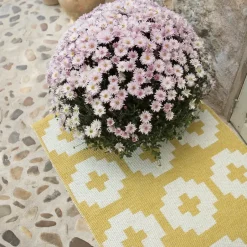 Brita Sweden Alfombras De Pasillo|Alfombras De Exterior<Alfombra Flower sun, 70 x 200 cm Amarillo