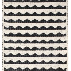 Brita Sweden Alfombra Gittan, negro, 70 x 300 cm Rojo Discount