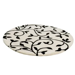 Etol Design Alfombras Redondas<Alfombra Grow blanco-negro redonda, Ø 140 cm NegroBlanco