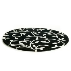Etol Design Alfombra Grow negro-blanco redonda, Ø140 cm NegroBlanco Best
