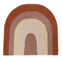 OYOY Alfombra infantil Rainbow 88x90 cm, Choko Marrón Sale