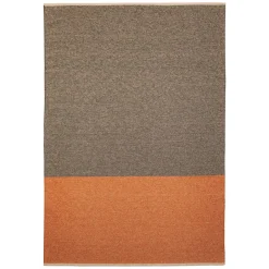 Brita Sweden Alfombra Moor mud (negro-terracota), 170x300 cm NaranjaNegro New