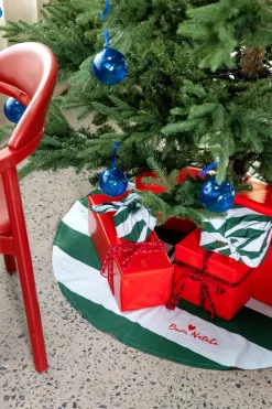 Byon Decoración Navideña<Alfombra para árbol de Navidad Love Ø100 cm, Verde-azul claro VerdeAzul
