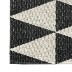 Scandi Living Alfombra plástico Rime, negro, 70 x 200 cm NegroBlanco New